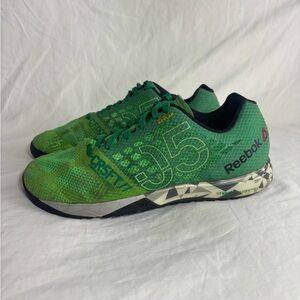 Reebok CrossFit Nano 5.0 Men’s Training Sneakers Green Lace Up Athletic